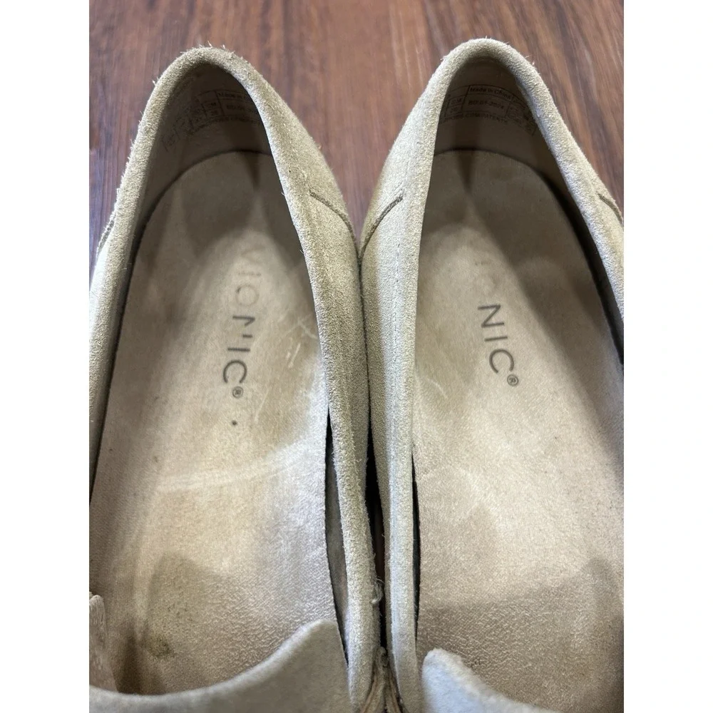 Vionic Cheryl II Women's Size 10 Sand Suede Arch Support Loafers